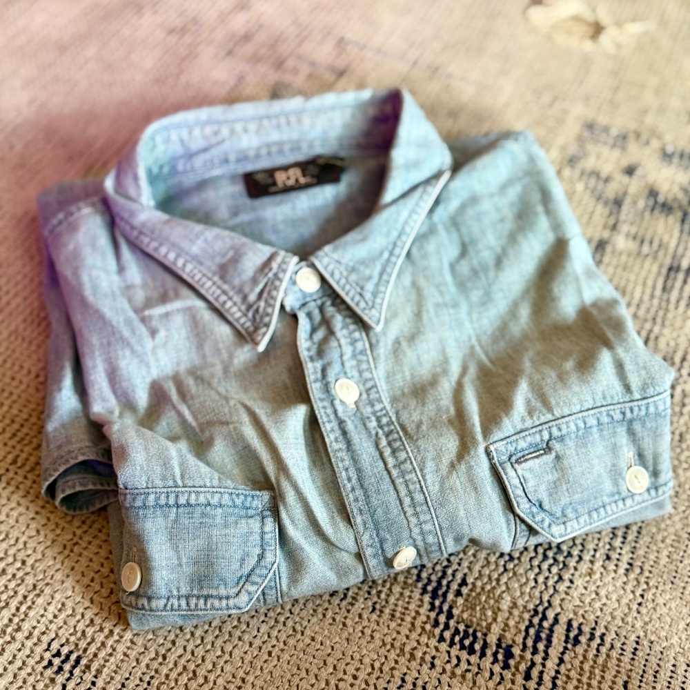 RRL by Ralph Lauren Western Jean Shirt, XL